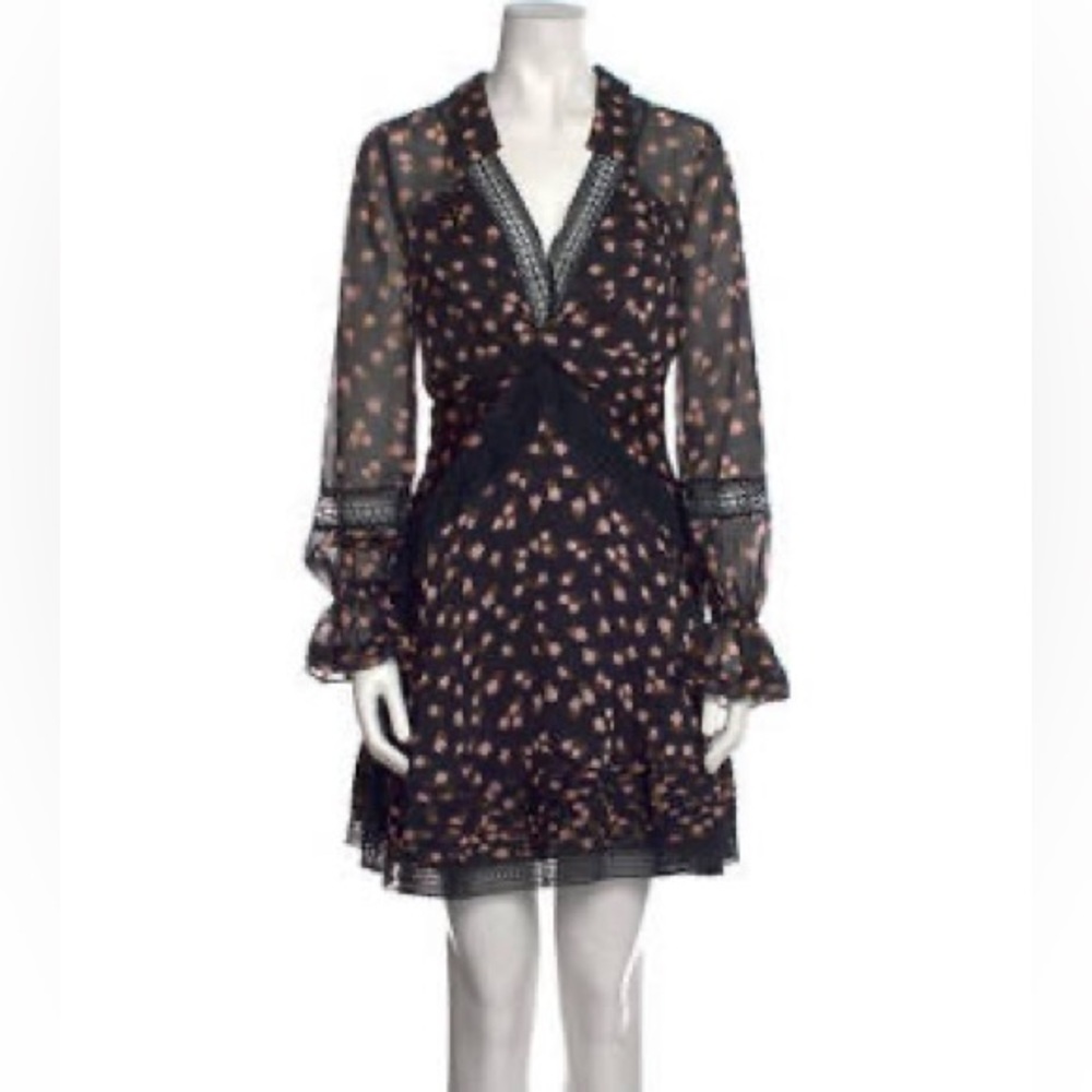Self-Portrait Black Floral Dress